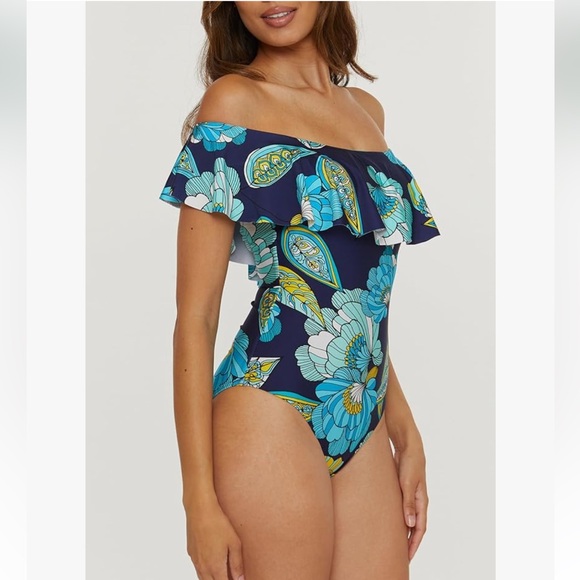 Trina Turk Navy Swimwear - Picture 3 of 9